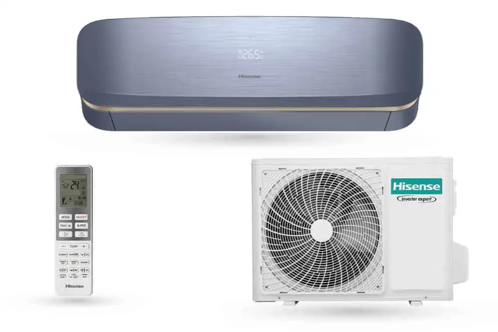 Gaisa siltumsūknis Hisense FRESH AIR ar svaiga gaisa pieplūdi un CO2 devēju.
