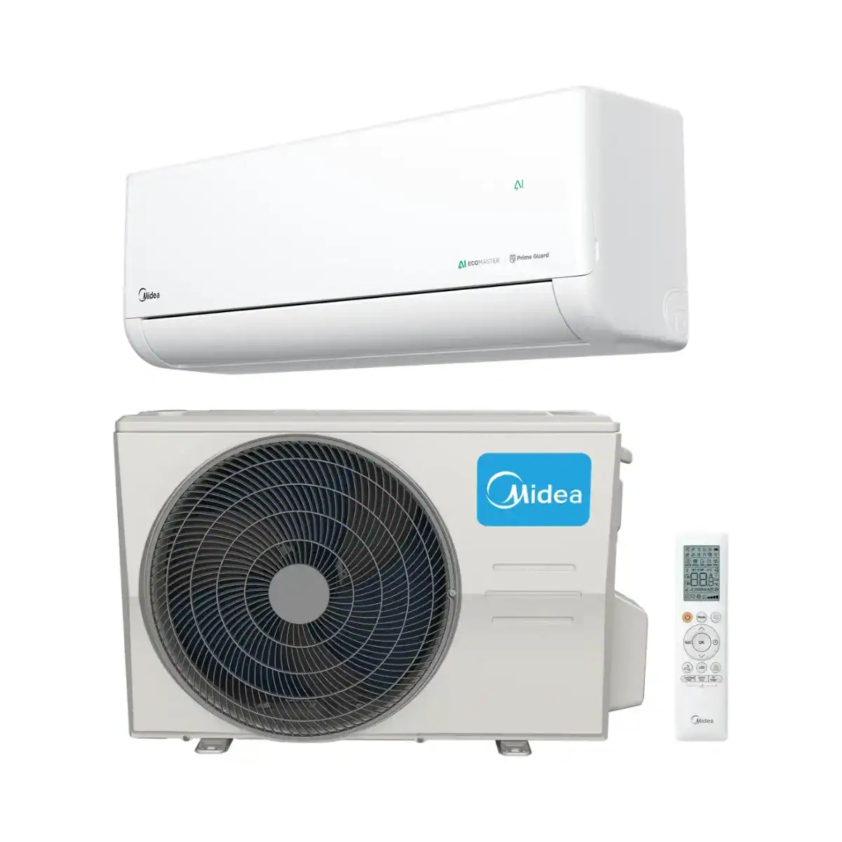 MIDEA Solunar gaisa kondicionieris ar tālvadības pulti.