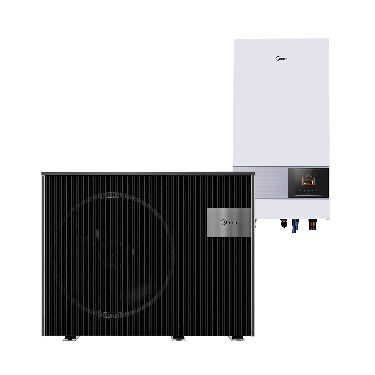 Midea Huggy energoefektīvs gaiss ūdens siltumsūknis ar atdalītu hidromoduli.